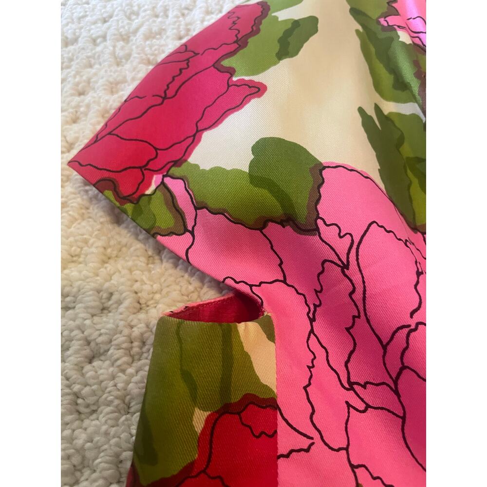 Vintage Ben Barrack 50s 60s Silk Floral Sheath Dress Bolero 2pc ILGWU Pink - Picture 11 of 11